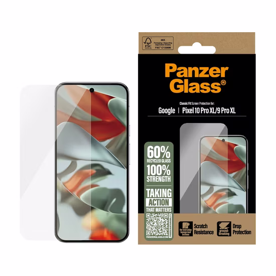 Tempered glass PanzerGlass Google Pixel 10 Pro XL/9 Pro XL Edge-to-Edge